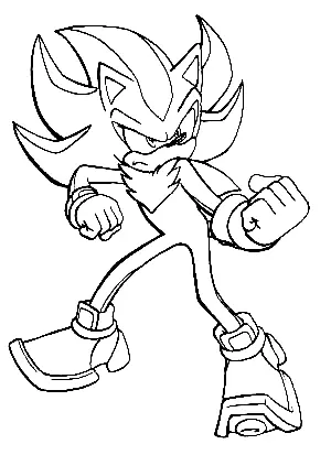 Desenhos de Shadow the Hedgehog Para Colorir 30