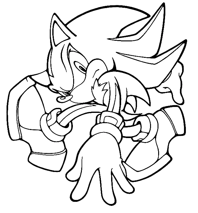 Desenhos de Shadow the Hedgehog Para Colorir 31
