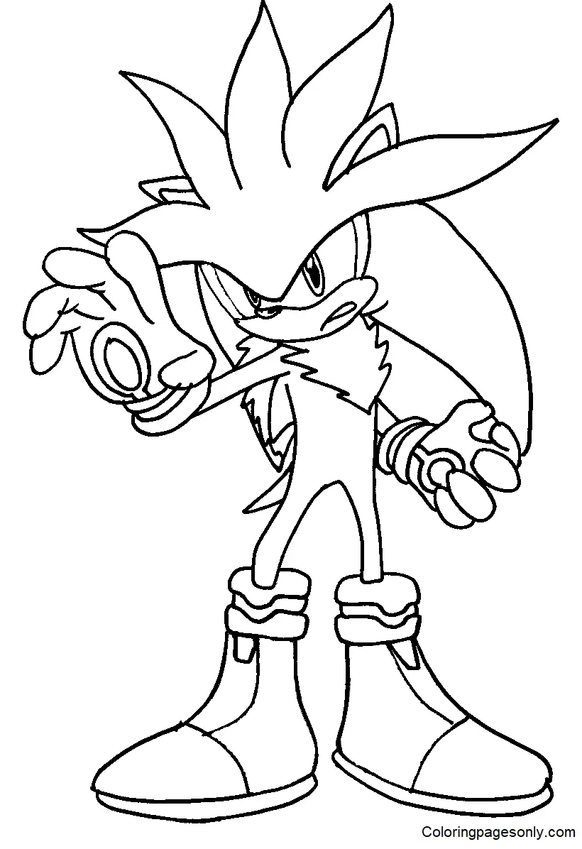 Desenhos de Shadow the Hedgehog Para Colorir 44