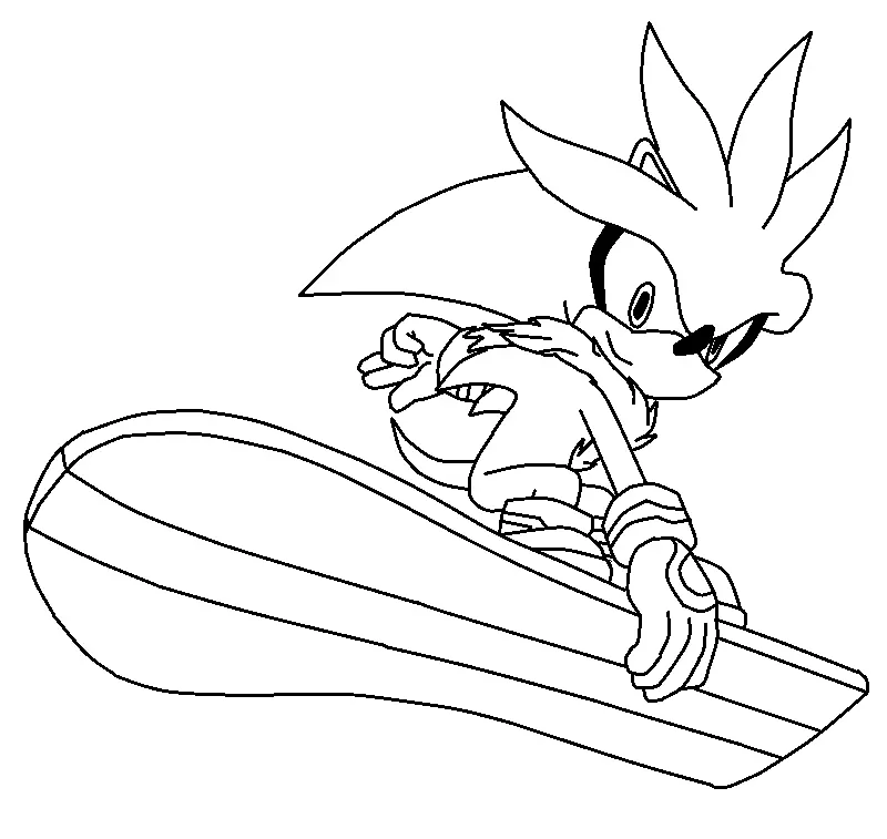 Desenhos de Shadow the Hedgehog Para Colorir 48