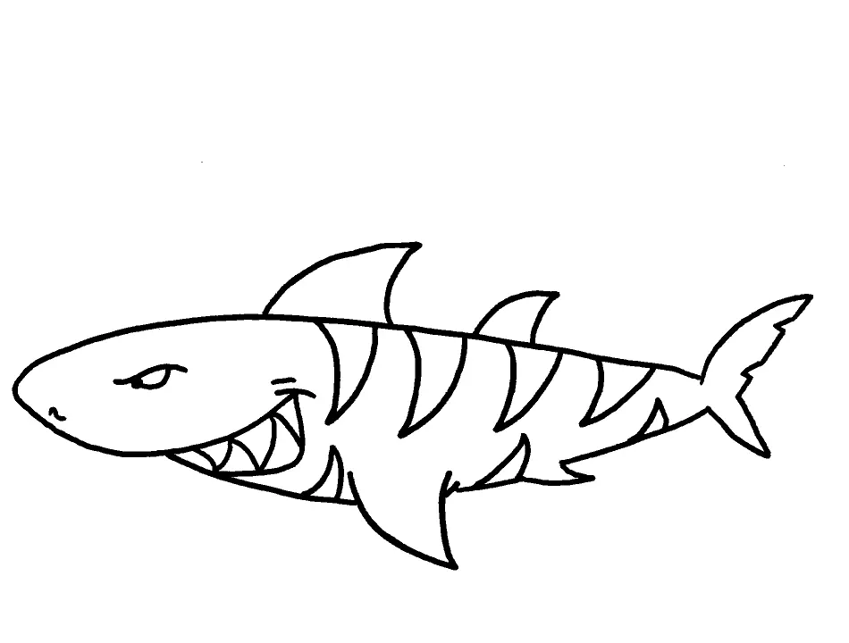 Shark Coloring Pages 14