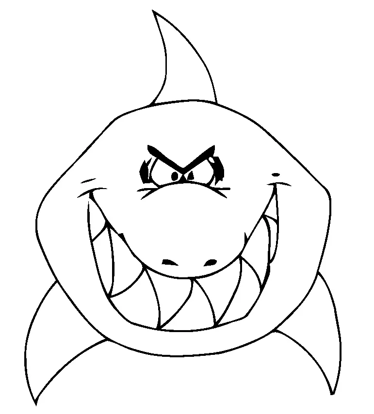 Shark Coloring Pages 9
