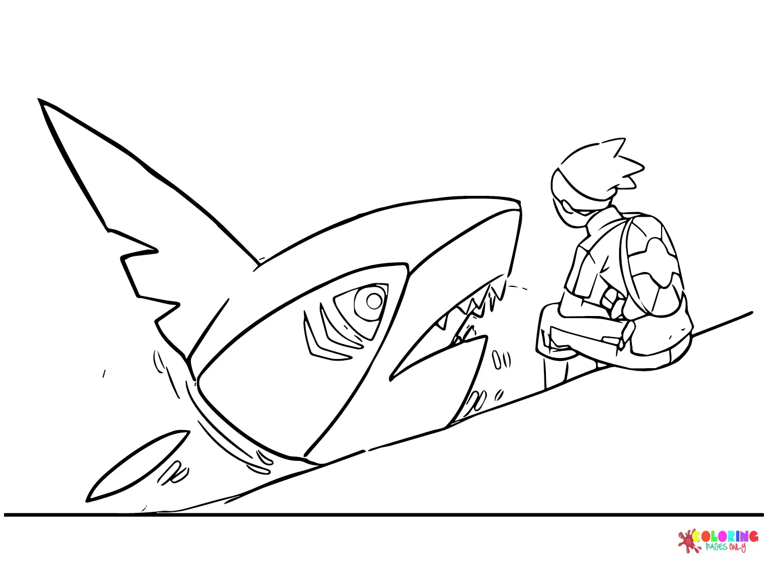 Sharpedo Para Colorear 11