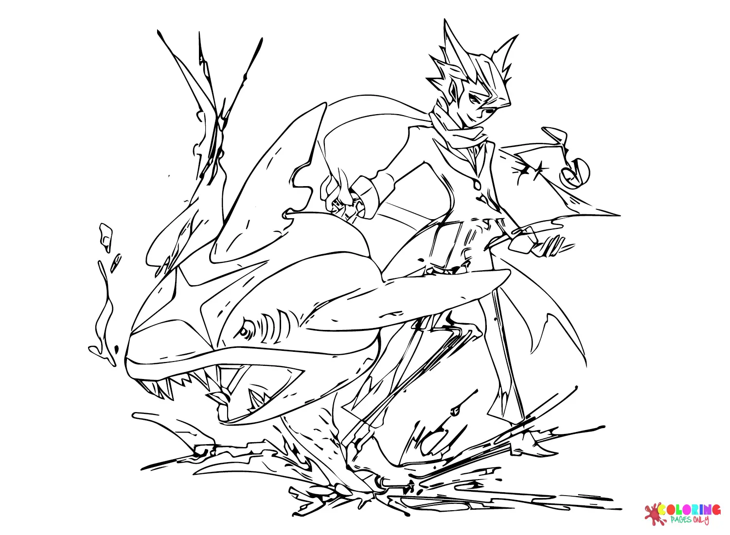 Sharpedo Para Colorear 12