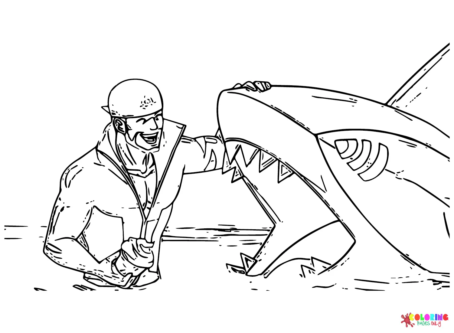 Sharpedo Para Colorear 17