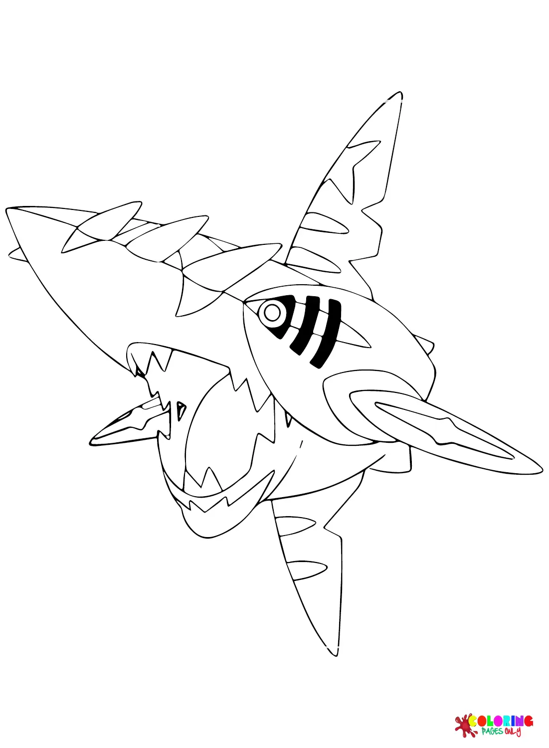 Sharpedo Para Colorear 6
