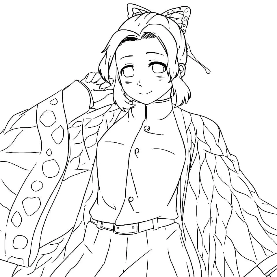 Shinobu Kochou Coloring Pages 39