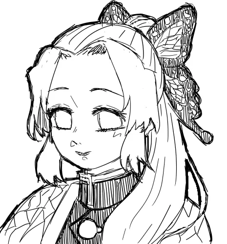 Shinobu Kochou Coloring Pages 42