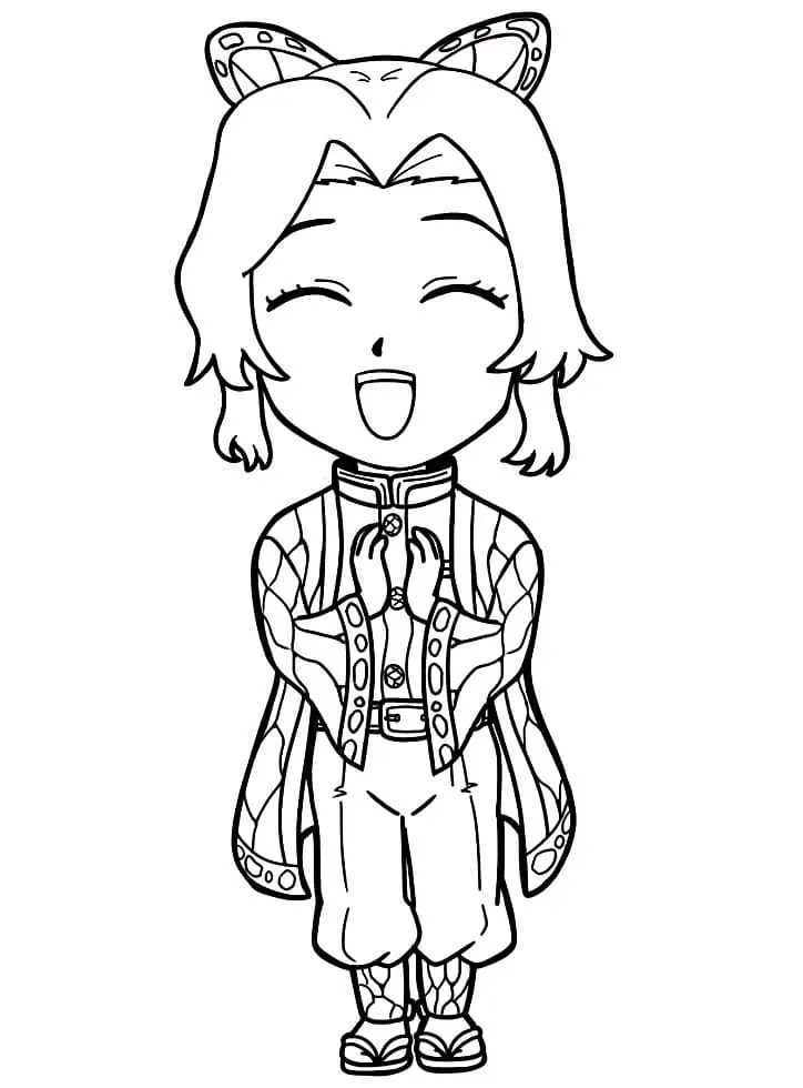 Shinobu Kochou Coloring Pages 44