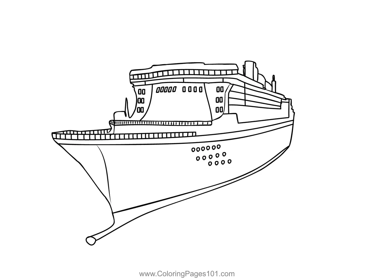 Ships Coloring Pages 3
