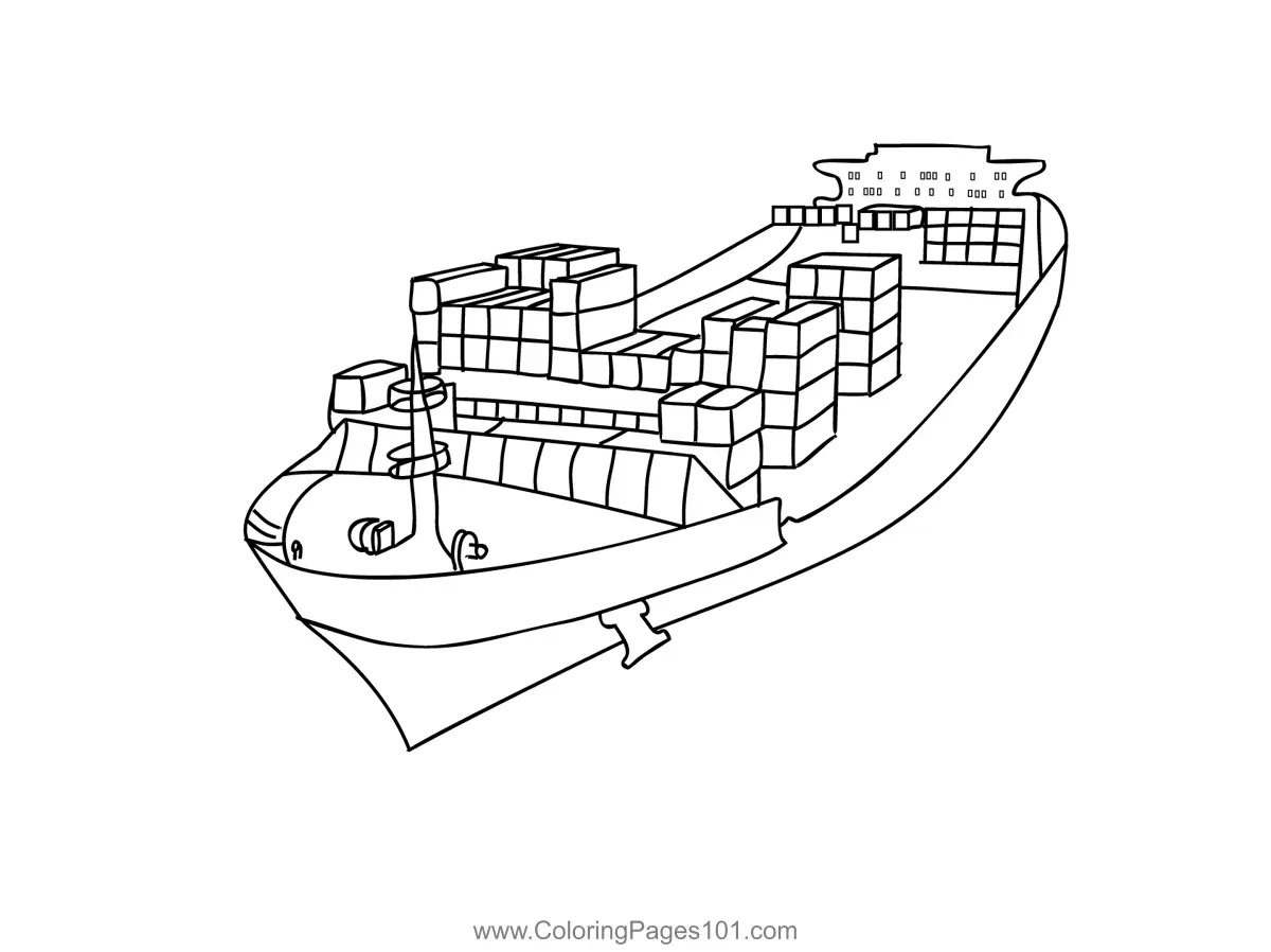 Ships Coloring Pages 6
