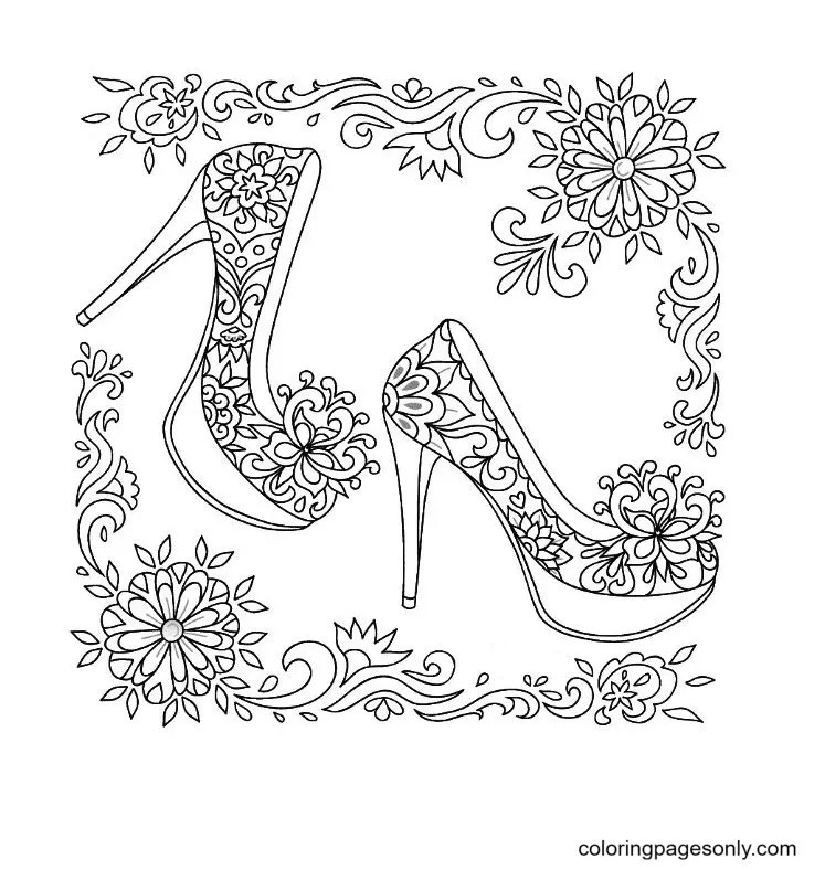 Shoe Coloring Pages 38