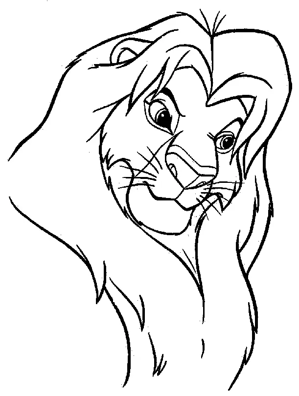 Simba Coloring Pages 36