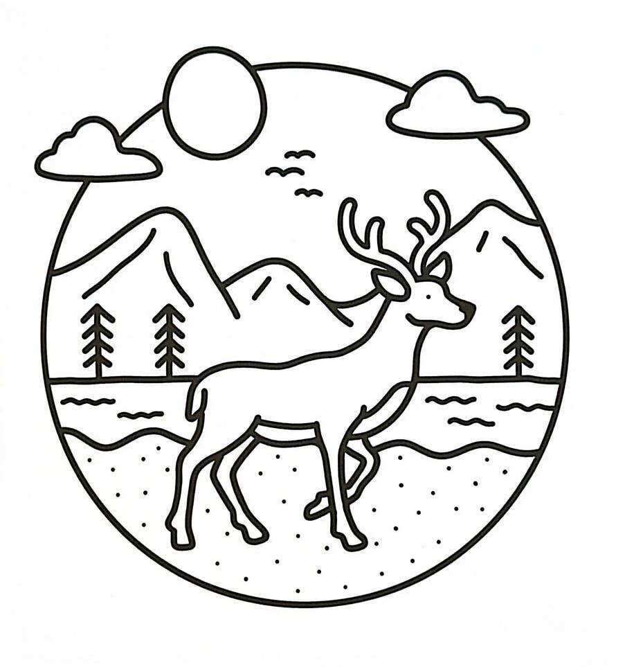 Arte Simples para Colorir 38