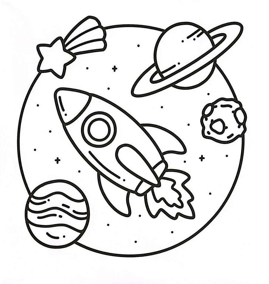 Arte Simples para Colorir 40