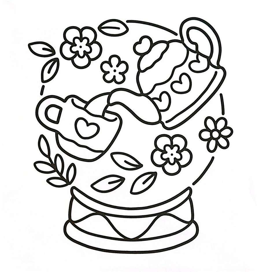 Arte Simples para Colorir 44