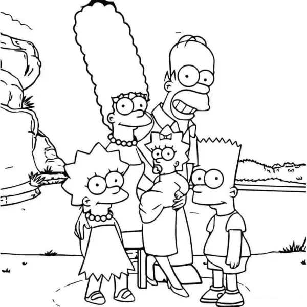 Simpsons Ausmalbilder 28