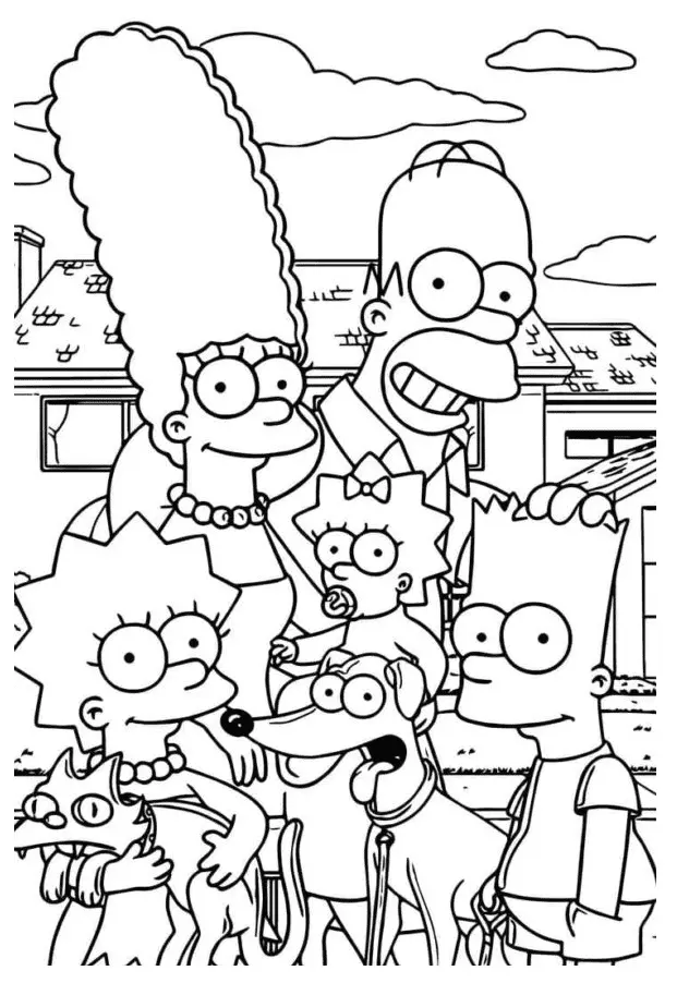 Simpsons Ausmalbilder 3