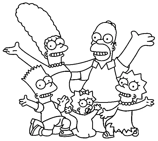 Simpsons Ausmalbilder 7