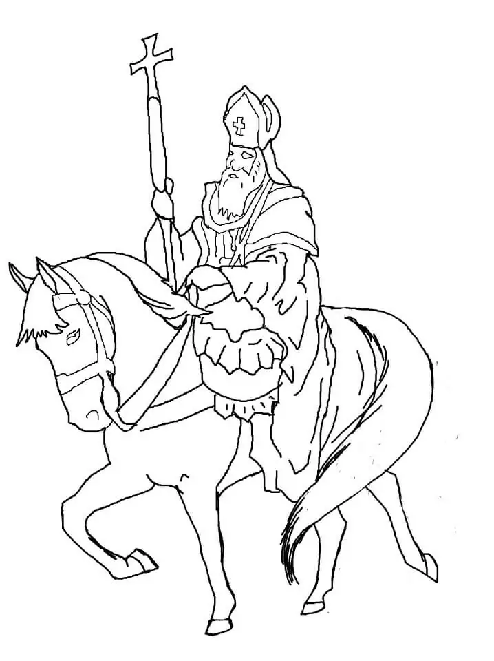 Sinterklaas Coloring pages 14