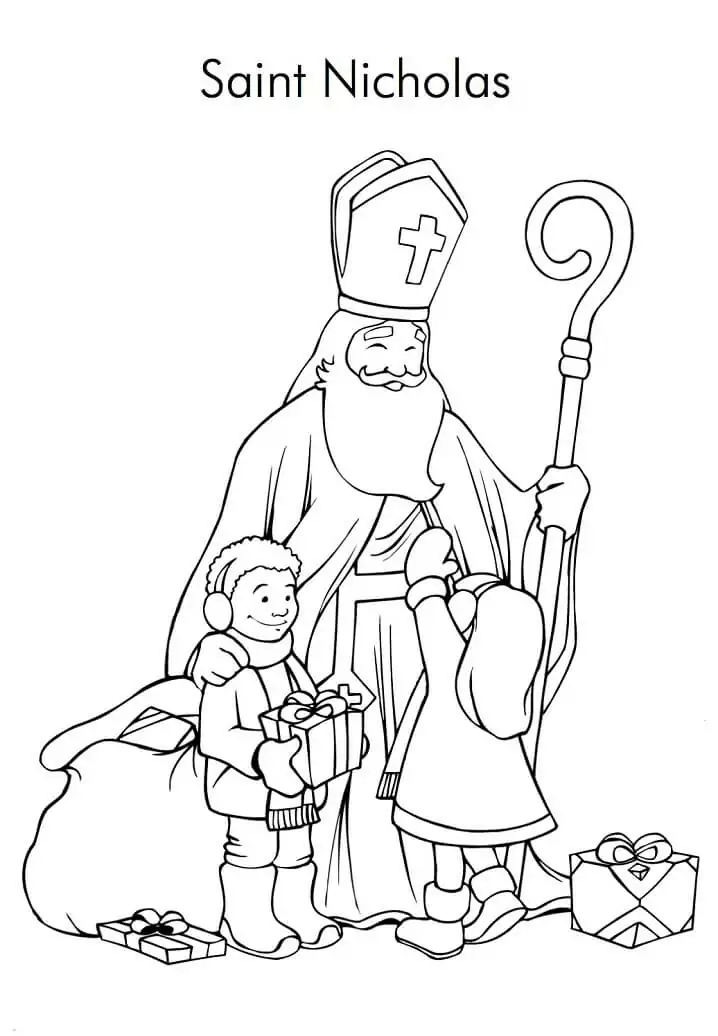 Sinterklaas Coloring pages 2