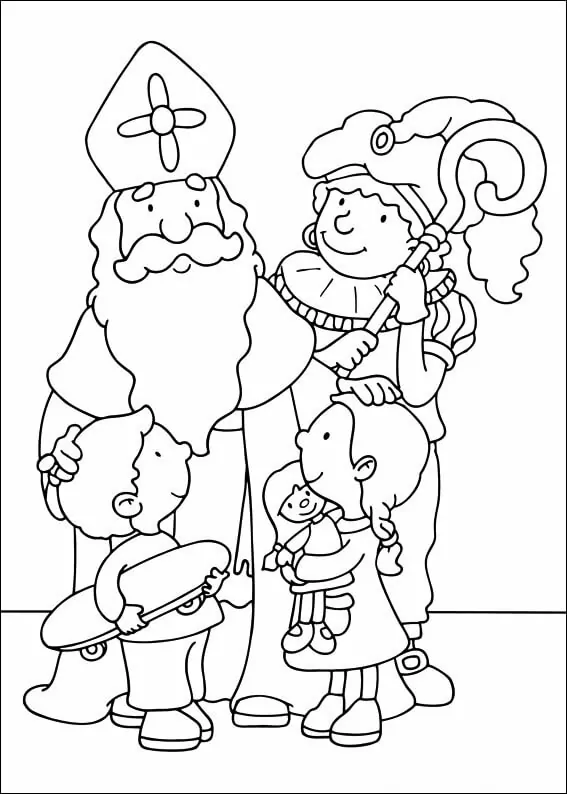 Sinterklaas Coloring pages 4