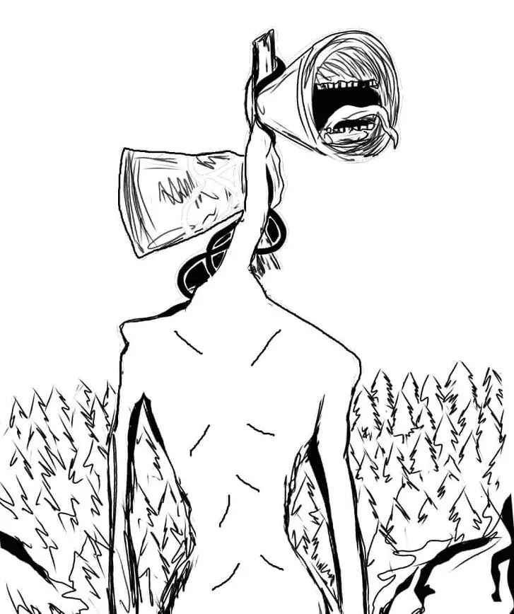 Siren Head Ausmalbilder 37