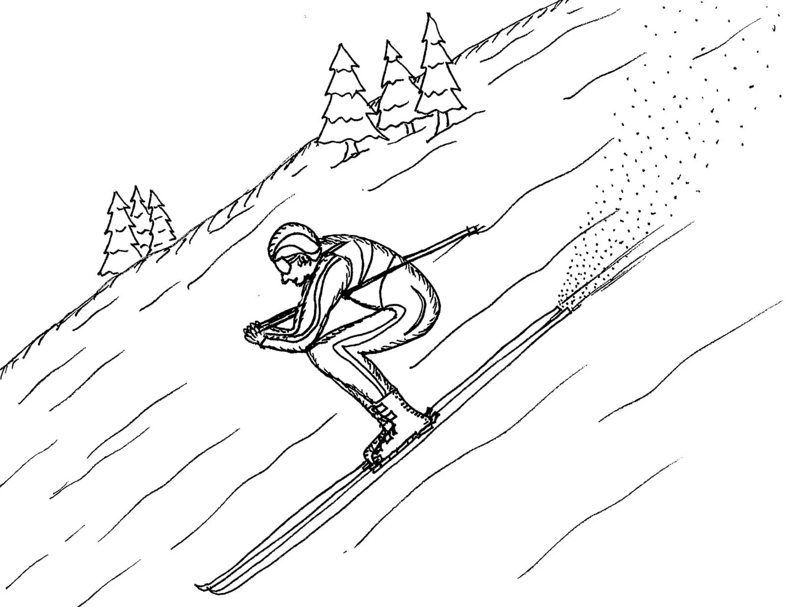 Skiing Ausmalbilder 15