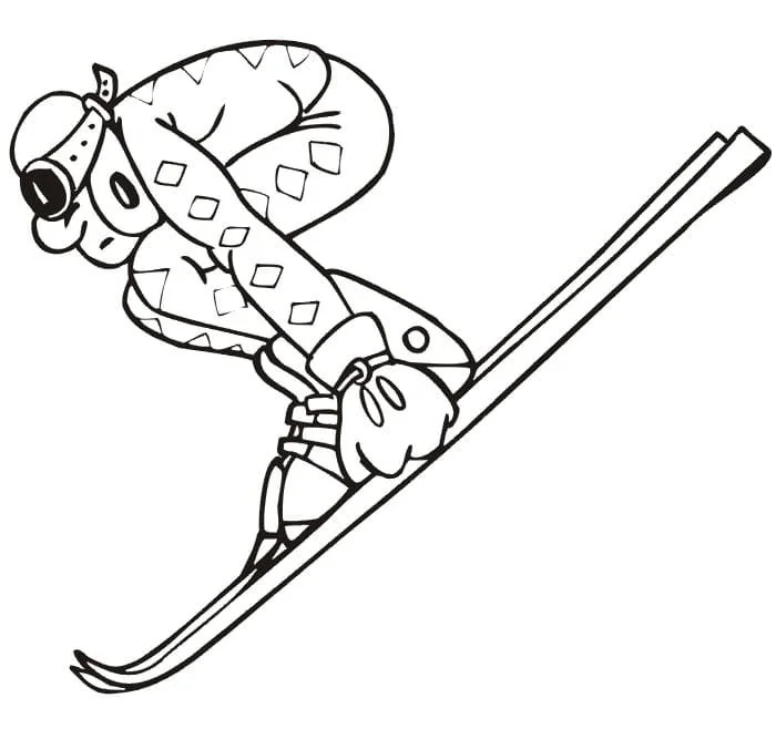 Skiing Ausmalbilder 17