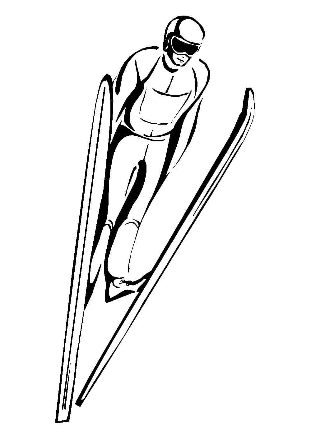 Skiing Ausmalbilder 96