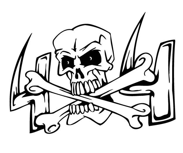 Skull Coloring Pages 20