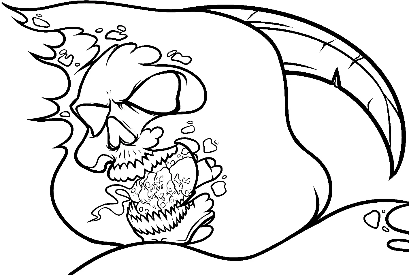 Skull Coloring Pages 22