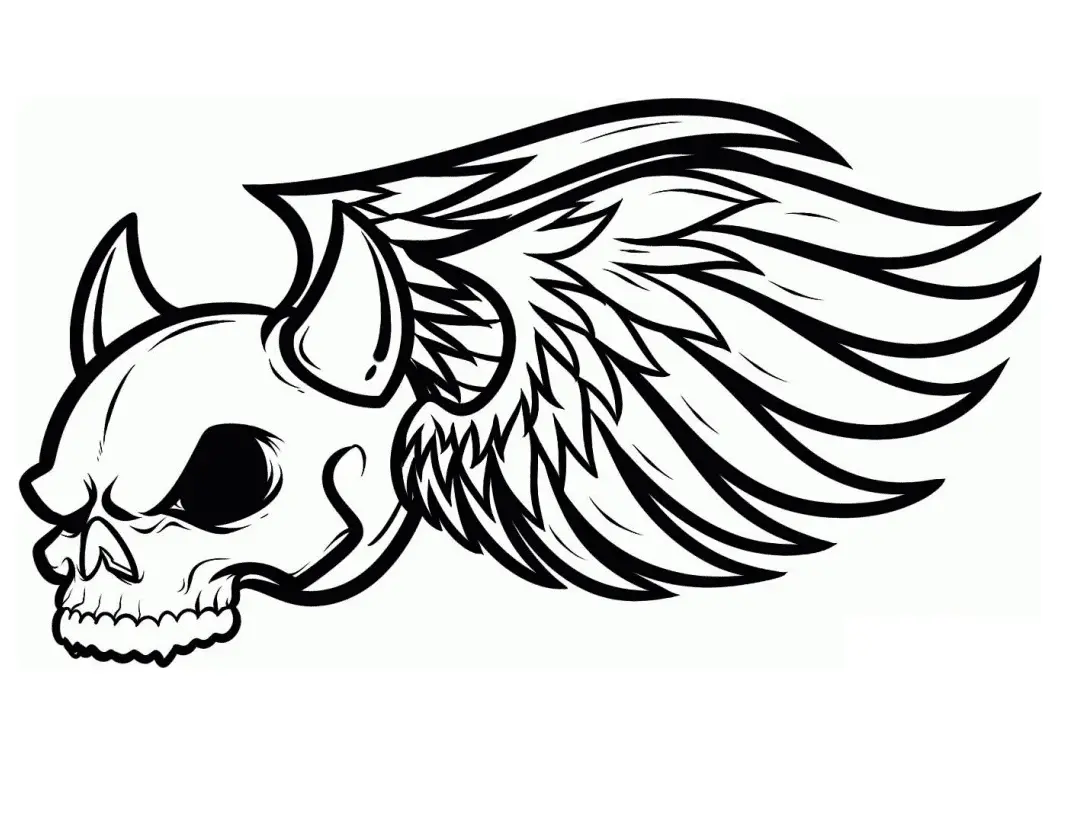Skull Coloring Pages 23