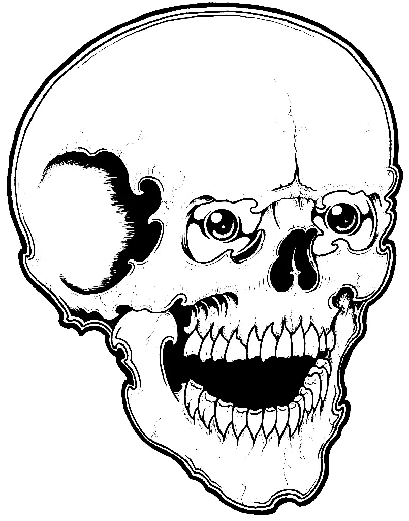 Skull Coloring Pages 26