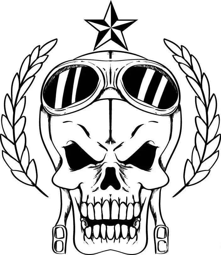 Skull Coloring Pages 27