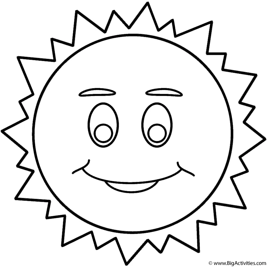 Smiley Face Coloring Pages 10