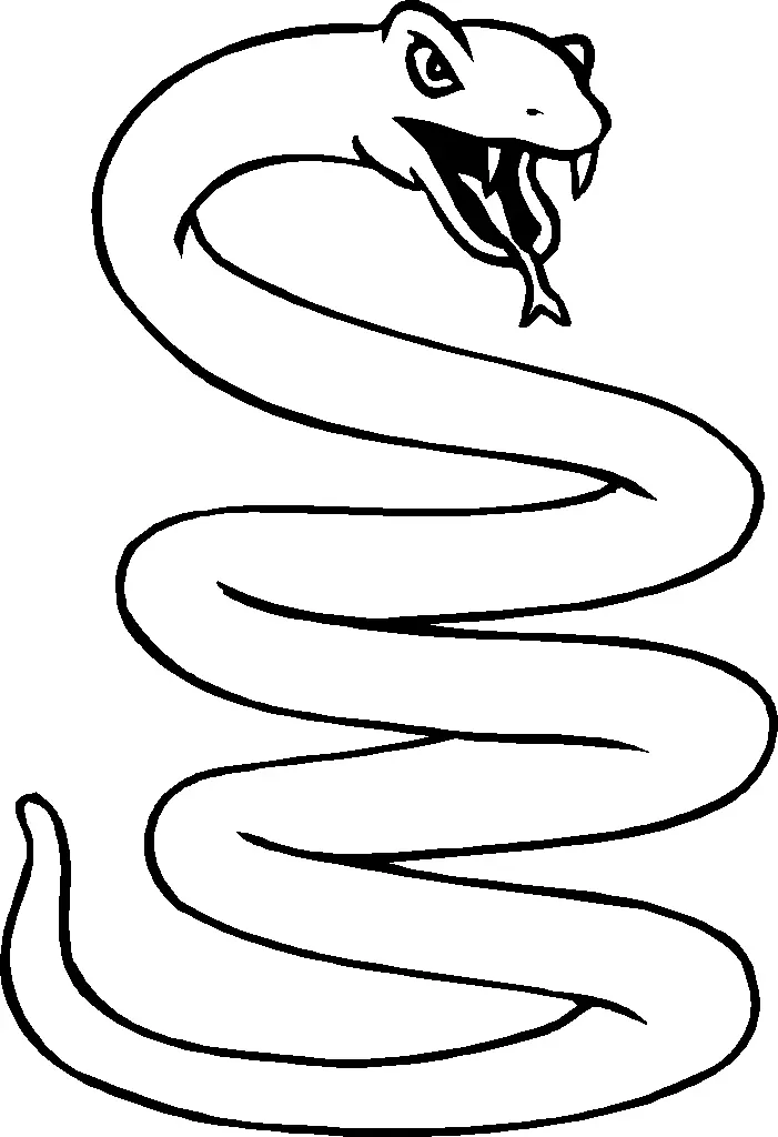 Snake Coloring Pages 17