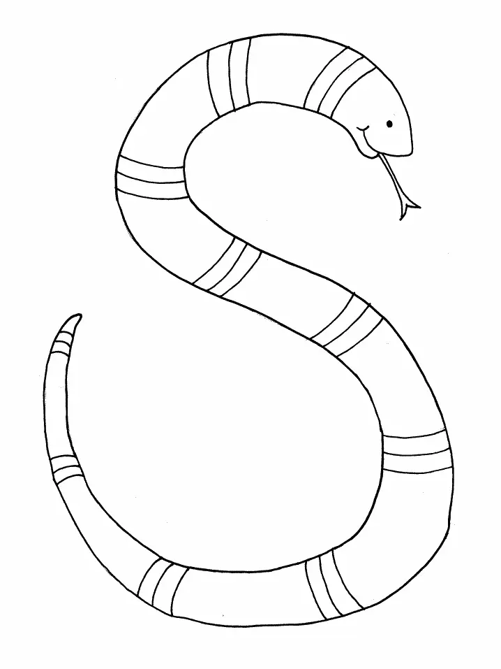Snake Coloring Pages 18
