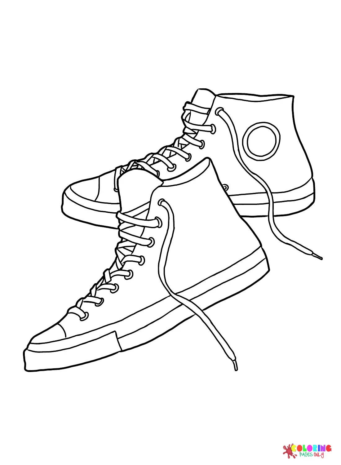 Sneaker Ausmalbilder 23