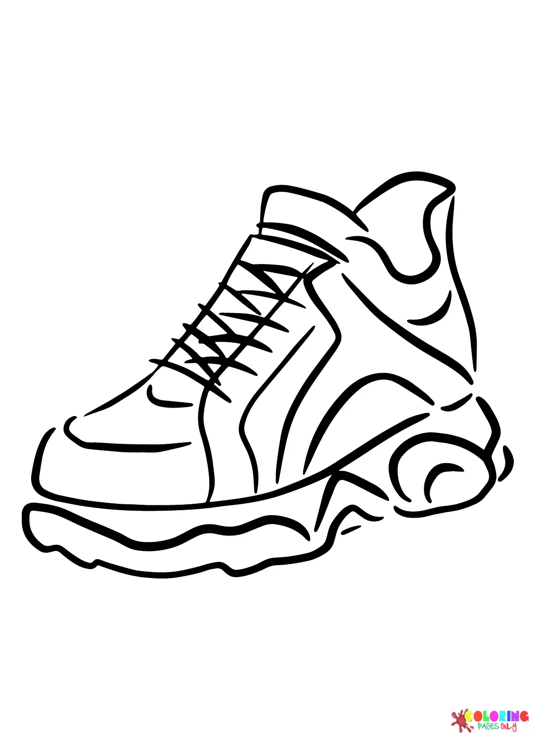 Sneaker Ausmalbilder 25