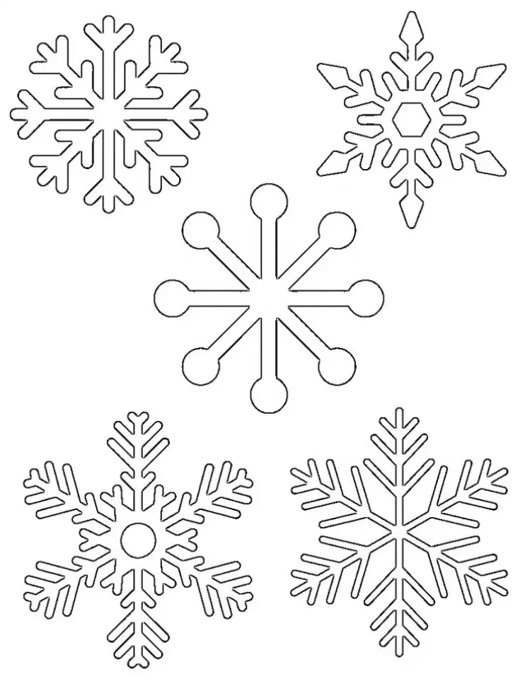Desenhos de Floco de Neve Para Colorir 15