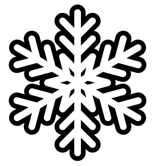 Desenhos de Floco de Neve Para Colorir 17
