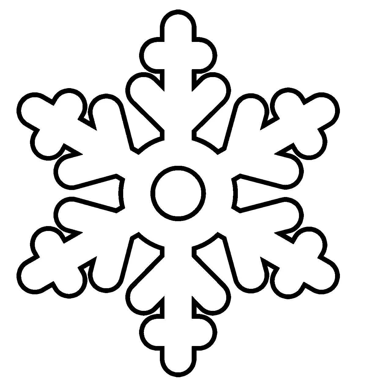 Desenhos de Floco de Neve Para Colorir 2