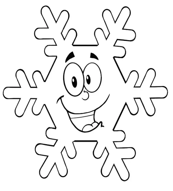 Desenhos de Floco de Neve Para Colorir 21