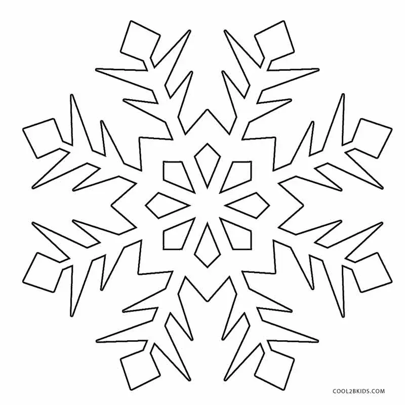 Desenhos de Floco de Neve Para Colorir 22