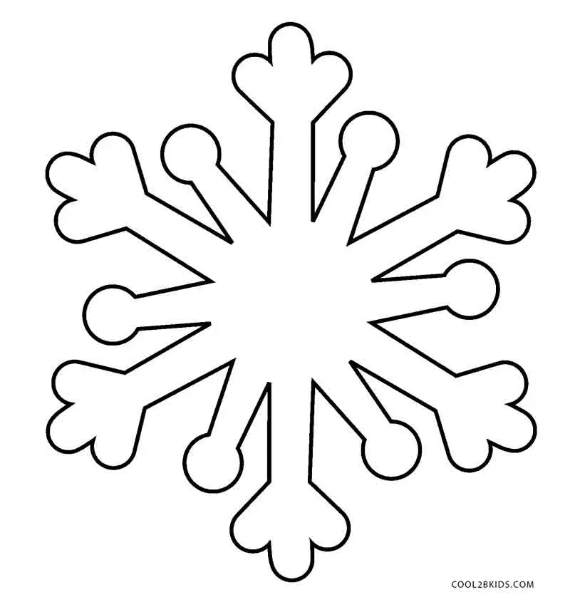 Desenhos de Floco de Neve Para Colorir 23
