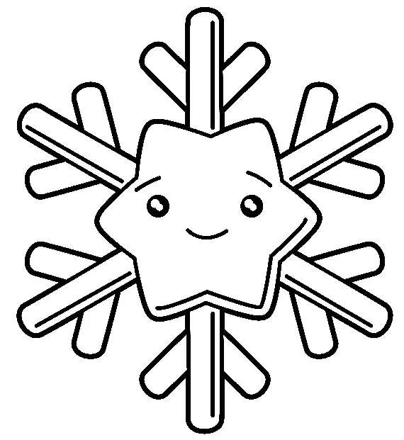 Desenhos de Floco de Neve Para Colorir 24