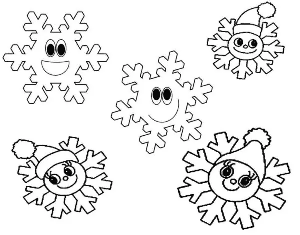 Desenhos de Floco de Neve Para Colorir 25