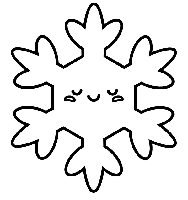 Desenhos de Floco de Neve Para Colorir 26