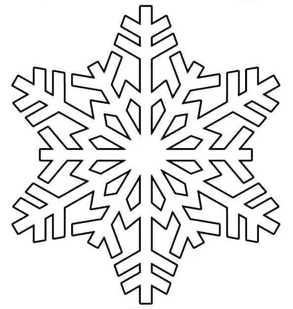 Desenhos de Floco de Neve Para Colorir 30